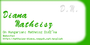 diana matheisz business card